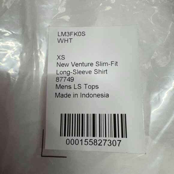 BNWT Lululemon New Venture Long-Sleeve Shirt Slim-Fit, White, sizes in details - Picture 5 of 7